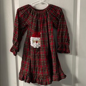Red Plaid Santa Dress